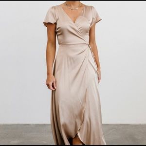 Baltic Born Satin Wrap Gown
